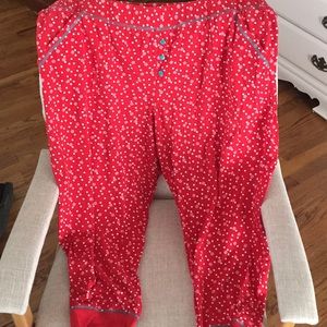 NWOT CACIQUE RED LOUNGE PANTS 26/28